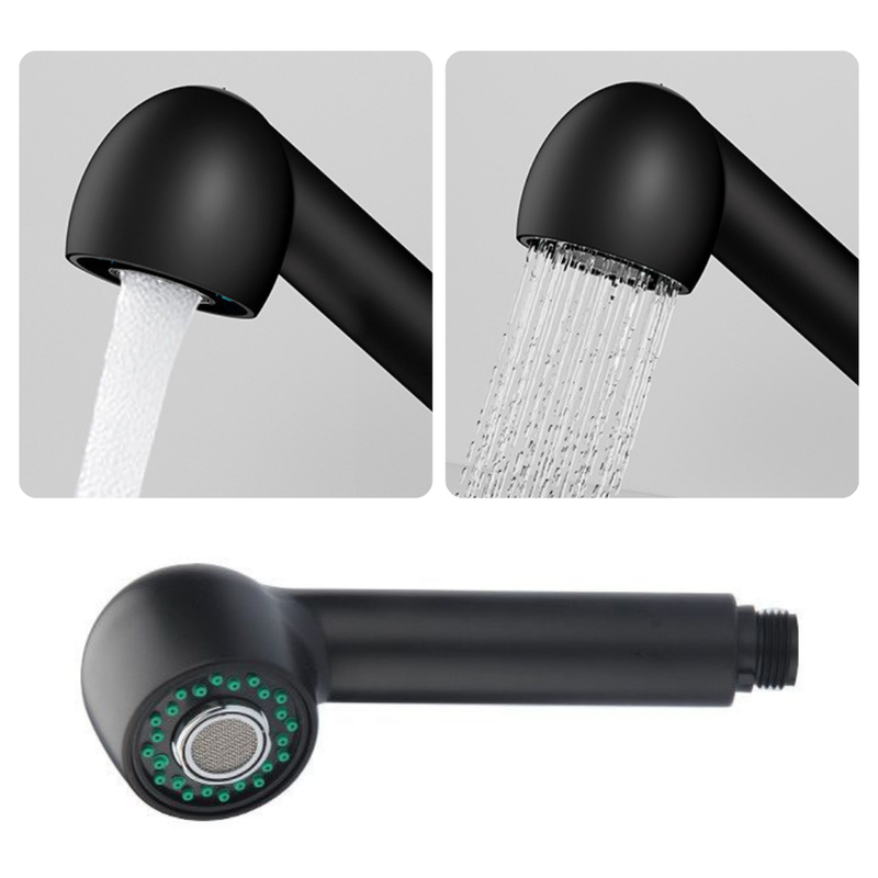 Słuchawka do baterii kuchennej z wyciąganą wylewką czarny mat