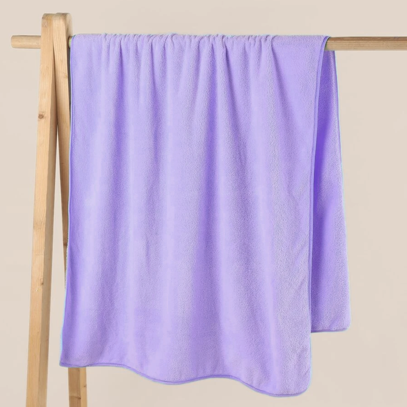 Ręcznik kąpielowy MIKRO fioletowy z mikrofibry 50x100 szybkoschnący