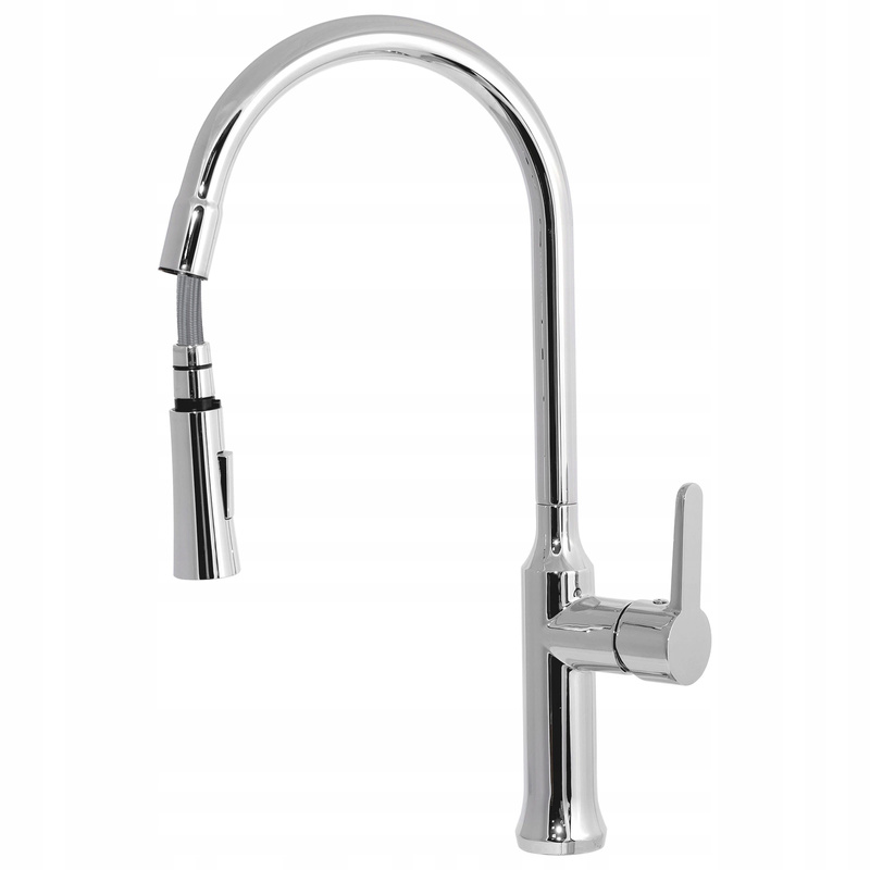 Bateria kuchenna z wyciąganą wylewką SIENA CHROM