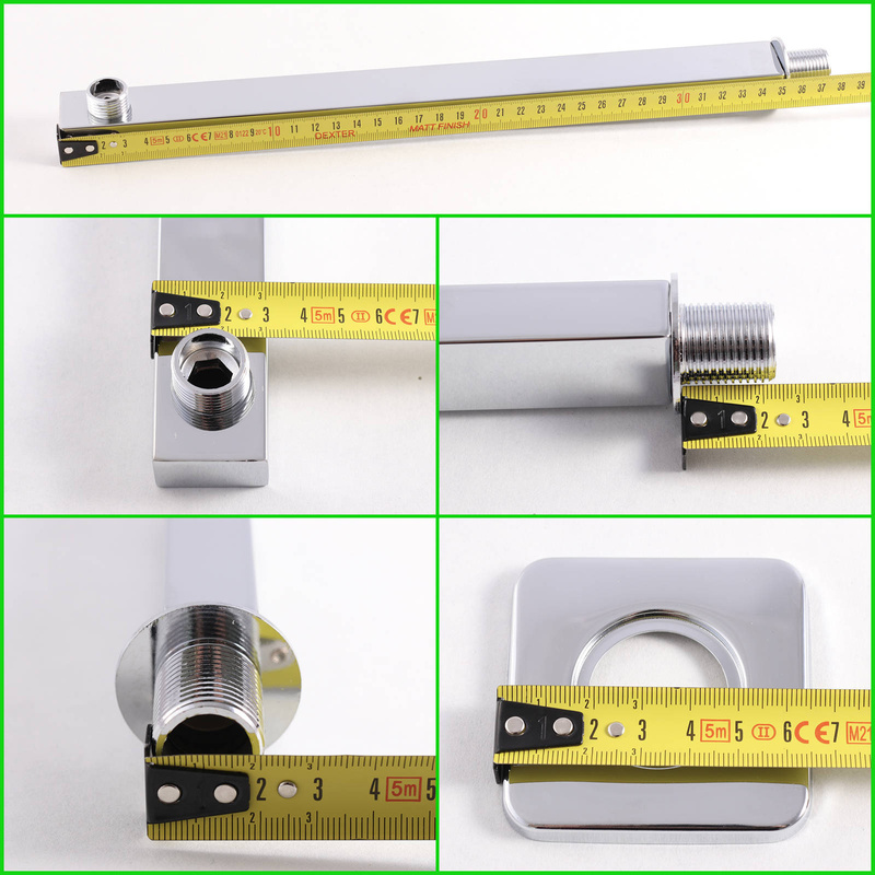 Ramię do deszczownicy chrom 35 cm