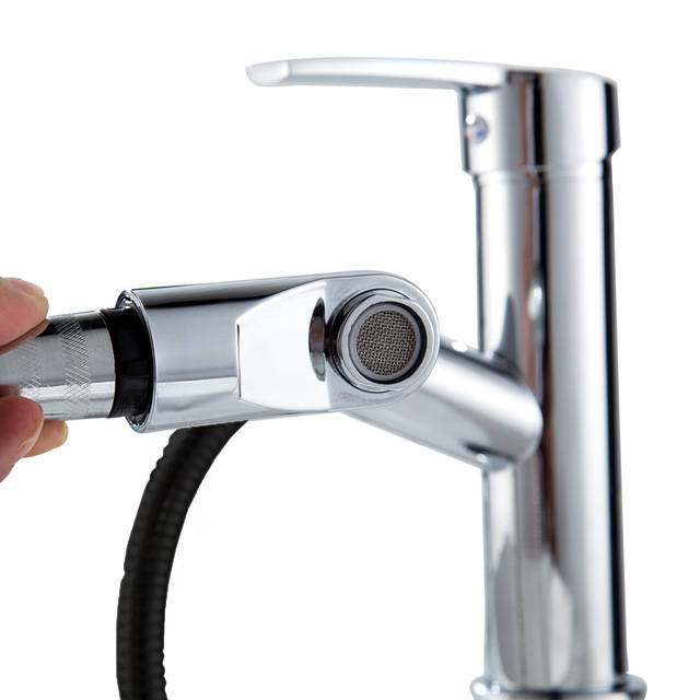 Bateria umywalkowa wyciągana wylewka kran CANO