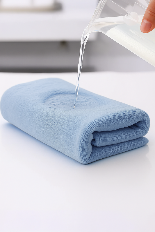Ręcznik kąpielowy MIKRO błękitno szary z mikrofibry 70x140 szybkoschnący