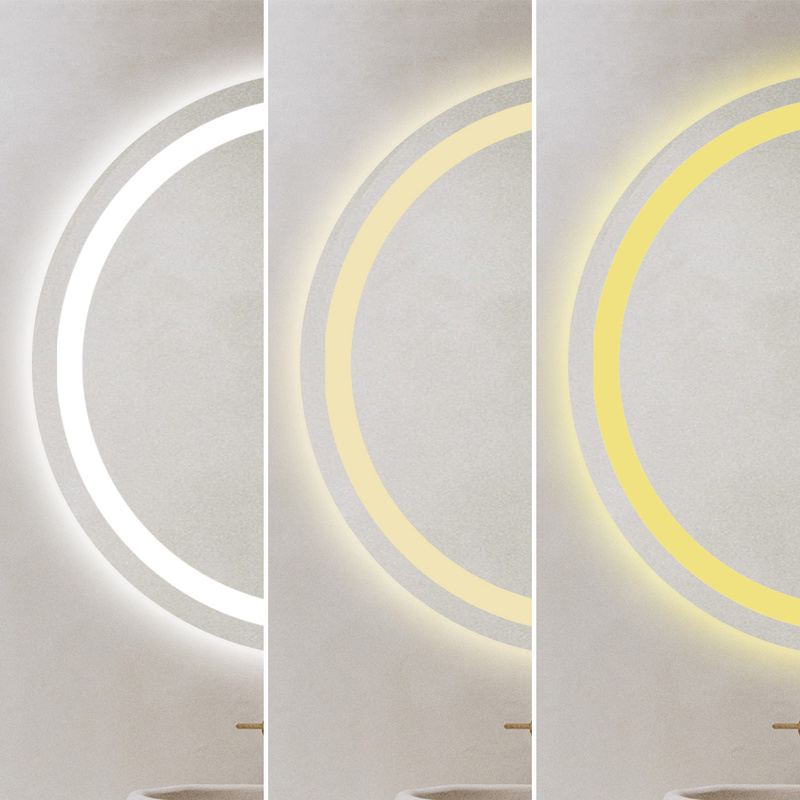 Lustro podświetlane LED 90 cm okrągłe J105