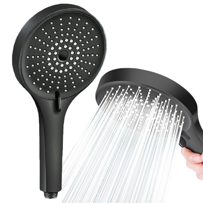 Słuchawka prysznicowa duża 3-funkcyjna SHOCK czarna