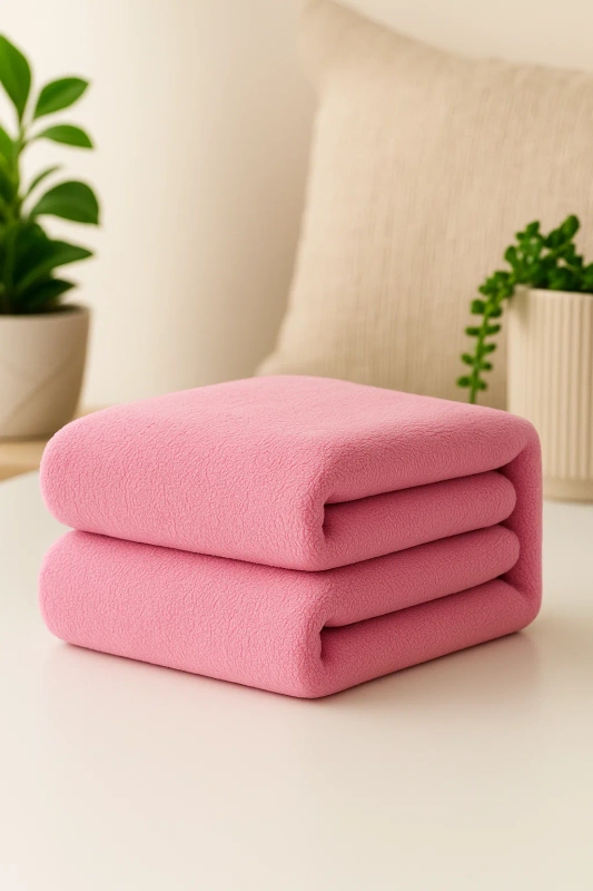 Ręcznik kąpielowy MIKRO różowy z mikrofibry 50x100 szybkoschnący