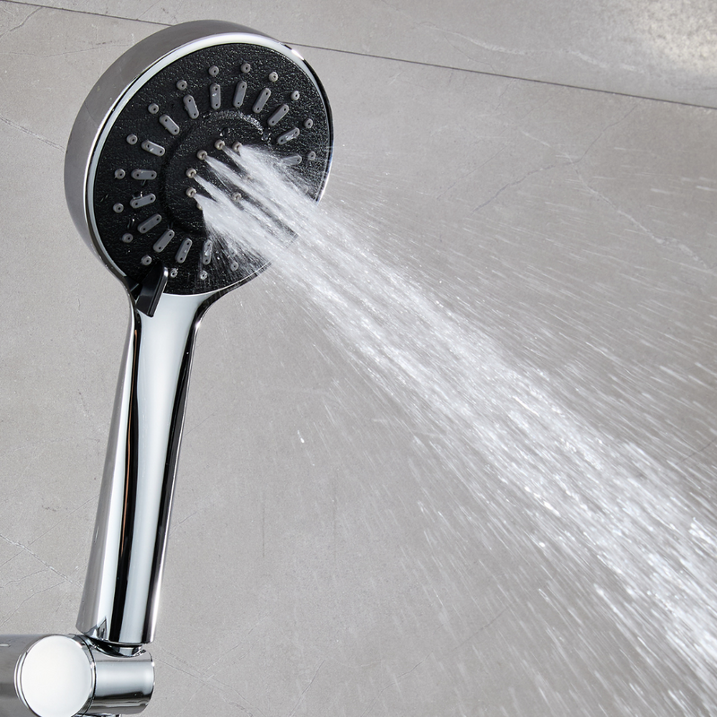 Słuchawka prysznicowa natryskowa 3-funkcyjna SKIN chrom czarny