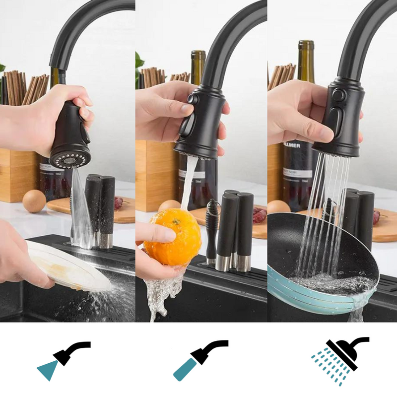 Perlator rączka słuchawka do baterii kuchennej CLASSIC retro czarna