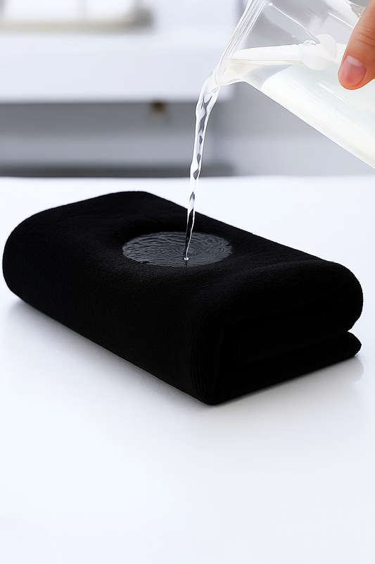 Ręcznik kąpielowy MIKRO czarny z mikrofibry 50x100 szybkoschnący