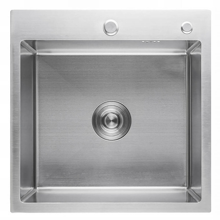 Zlewozmywak stalowy 50x50 inox + syfon GRATIS