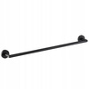 Wieszak łazienkowy długi czarny na ręczniki FORB