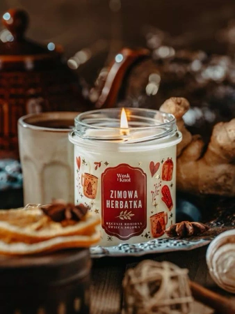 Świeca sojowa zapachowa ZIMOWA HERBATKA 300ml