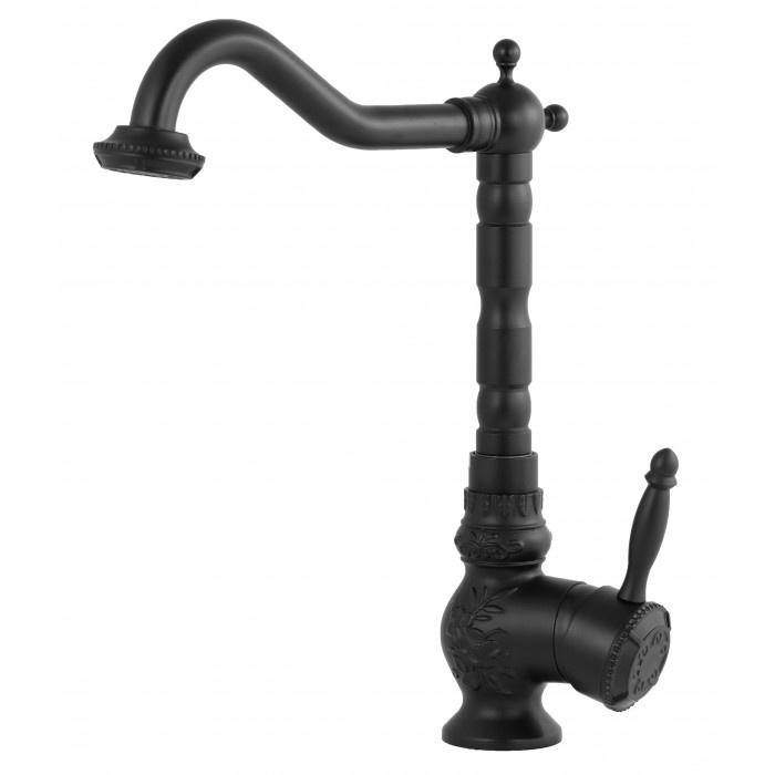 Bateria kuchenna czarna RETRO BLACK PATTERN