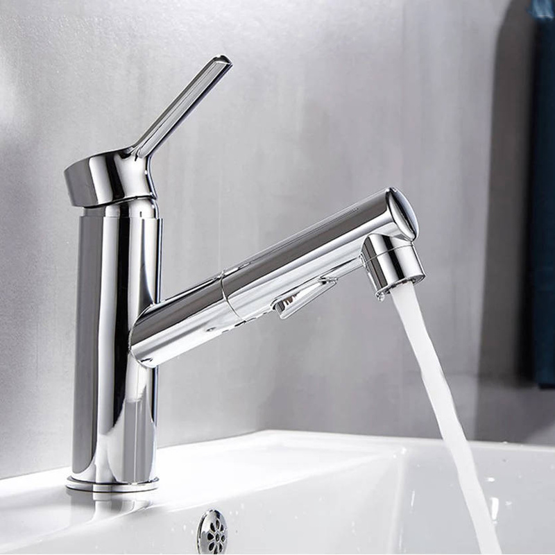 Bateria umywalkowa z wyciągną wylewką FRIGO