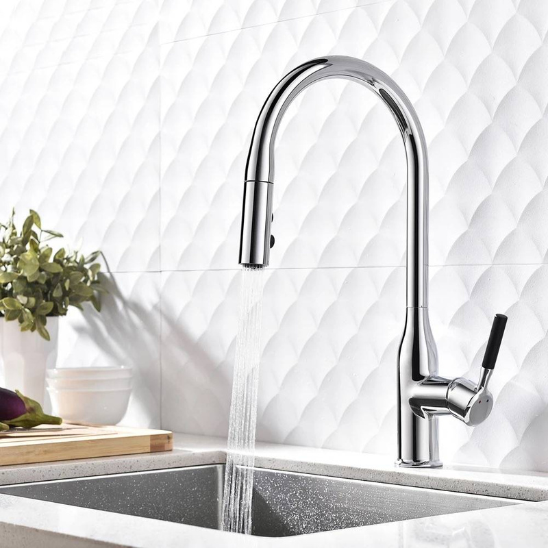 Bateria kuchenna z wyciąganą wylewką Piela