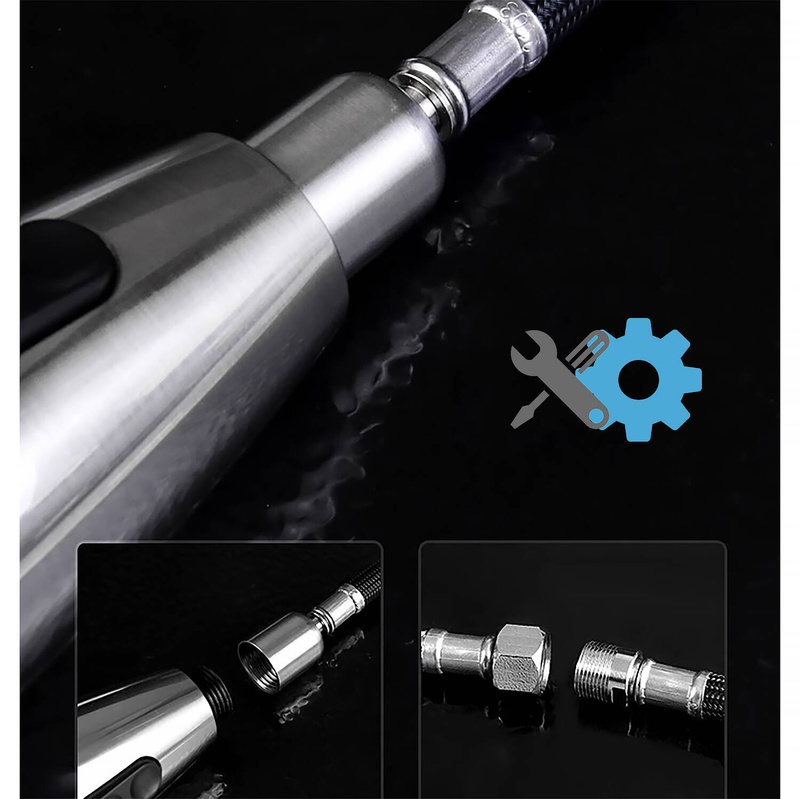 Wąż nylonowy do baterii kuchennej z obrotową końcówką