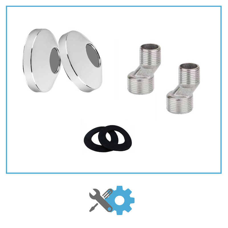 Bateria wannowa ścienna FOCUS chrom