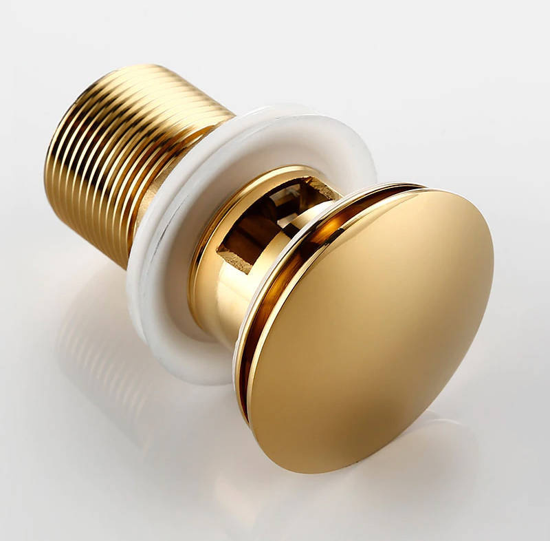 Syfon PVC + korek KLIK KLAK złoty z przelewem