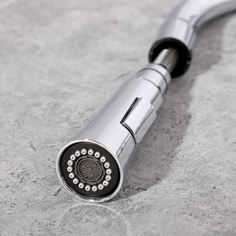 Bateria kuchenna z wyciąganą wylewką SIENA CHROM