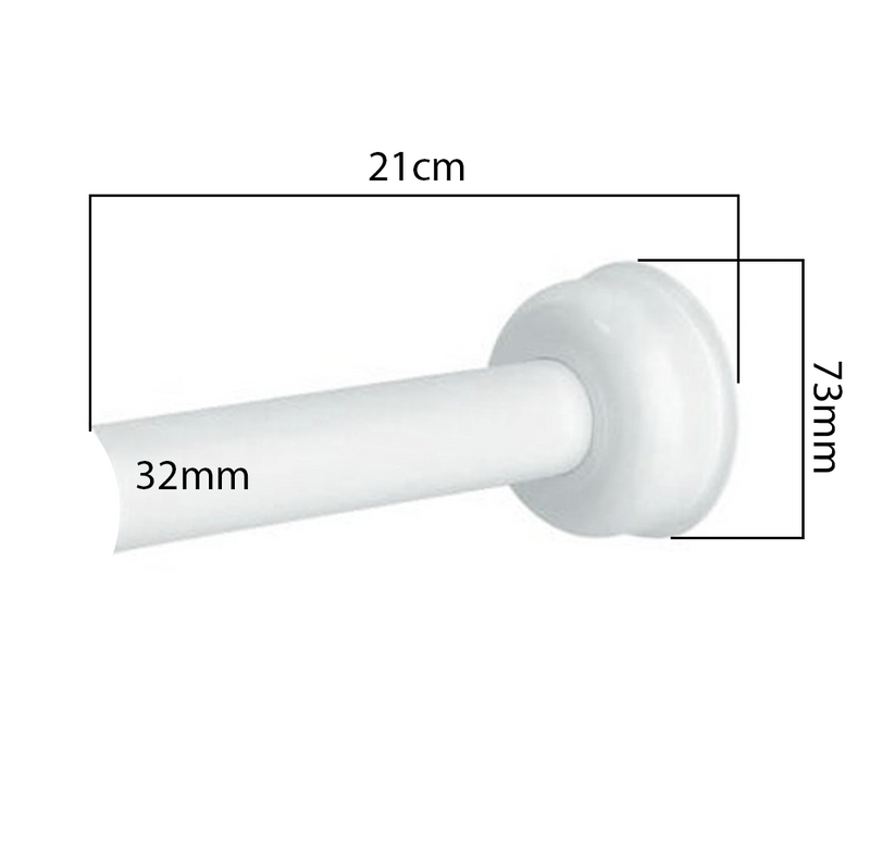 Rurka z rozetą do syfonu umywalkowego PVC przedłużka