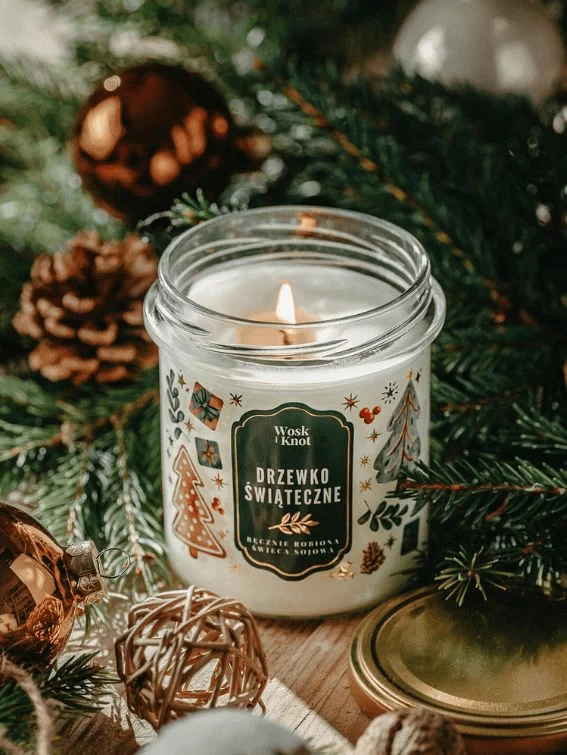 Świeca sojowa zapachowa DRZEWKO ŚWIĄTECZNE 300ml