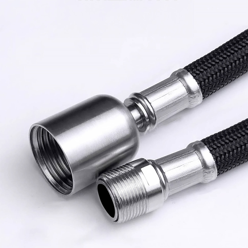 Wąż nylonowy do baterii kuchennej z obrotową końcówką