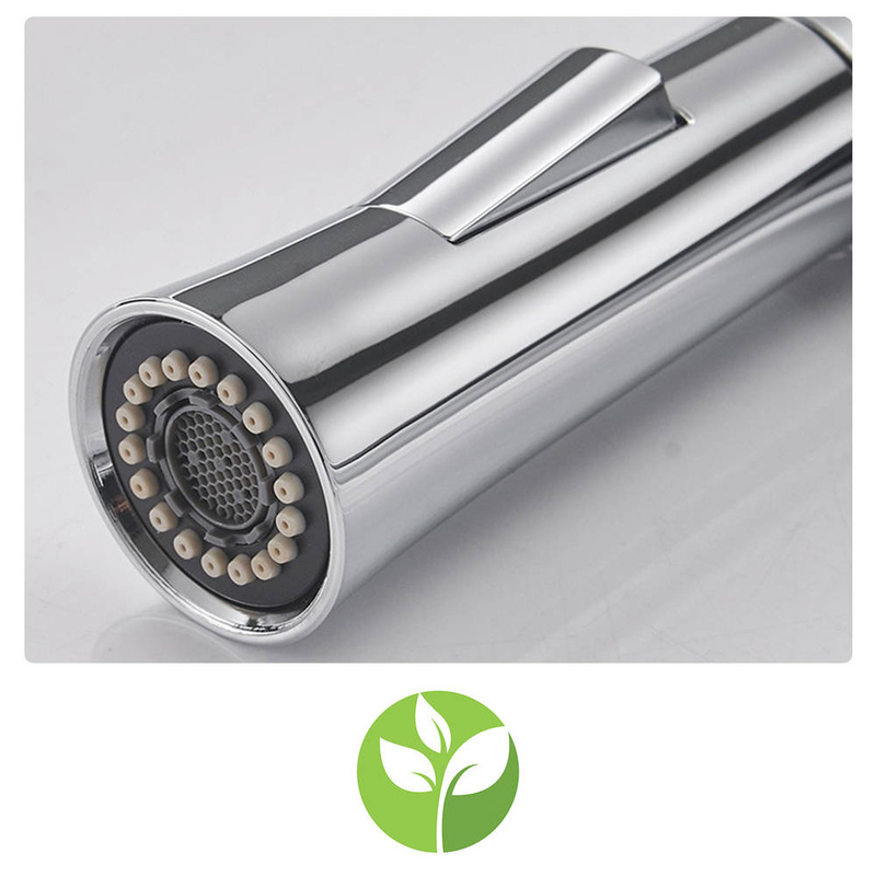 Bateria kuchenna z wyciąganą wylewką SIENA CHROM