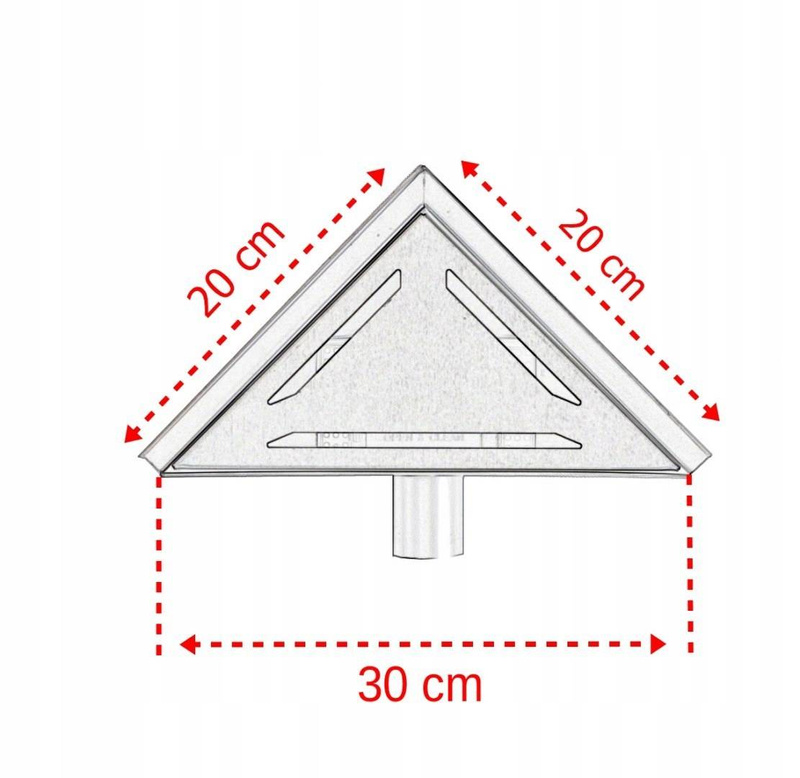 Odpływ punktowy trójkątny