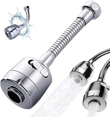 Perlator rączka słuchawka do baterii kuchennej giętka chrom 2F