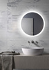 Lustro podświetlane LED 70 cm okrągłe H-202