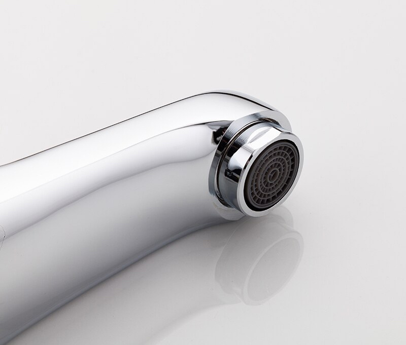 Bateria umywalkowa czasowa do wody mieszanej chrom