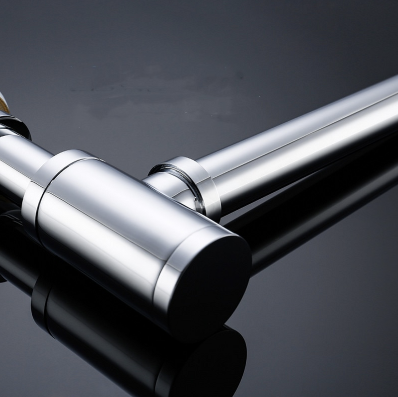 Zestaw syfon chrom + korek do umywalki bez przelewu