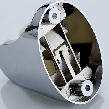 Uchwyt na słuchawkę prysznicową chromowany zaokrąglony