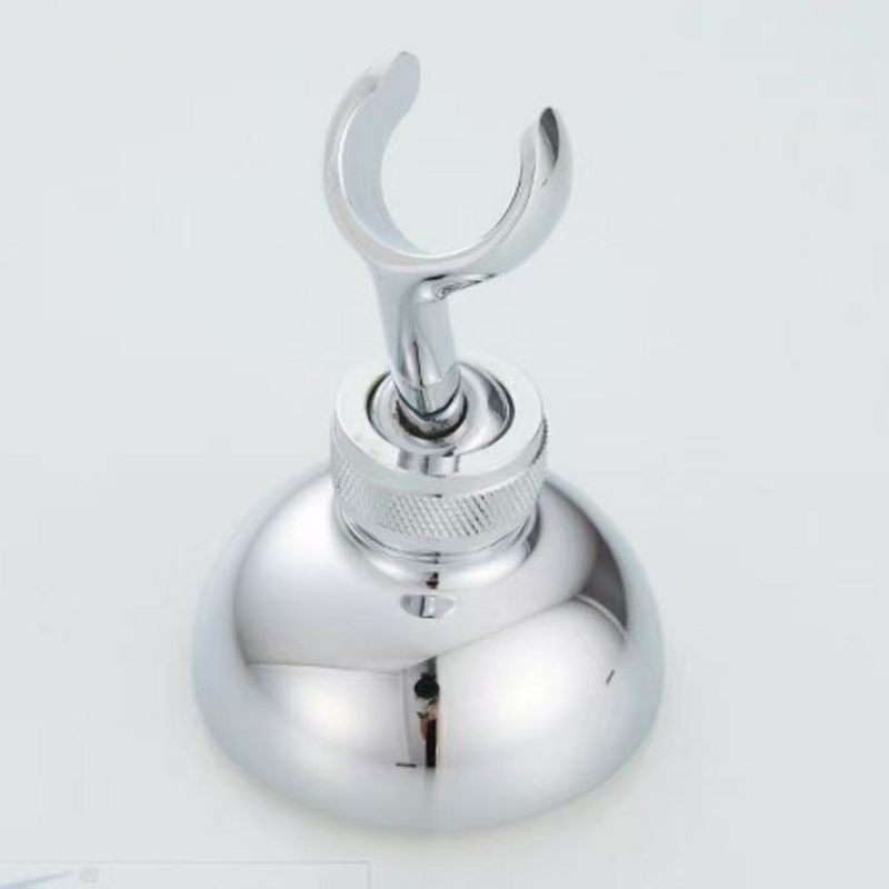 Uchwyt prysznicowy ruchomy obrotowy na słuchawkę natryskową chromowany STAL 2