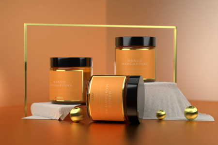 Świeca sojowa zapachowa EMHO MANGO MANDARYNKA 100 ml