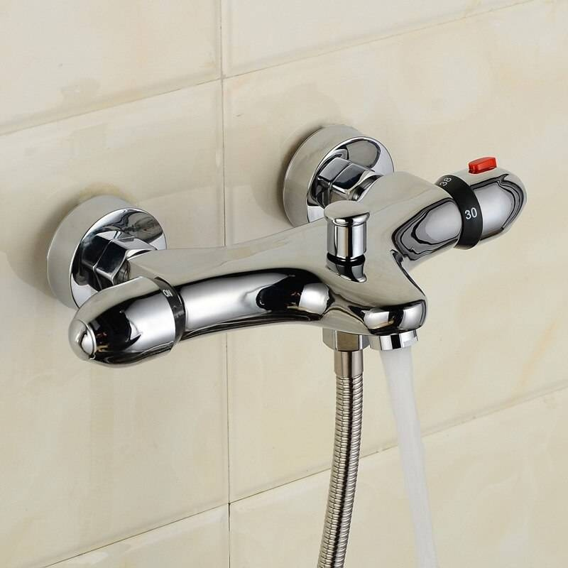 Bateria wannowa termostatyczna COSMOS + zestaw prysznicowy EKO