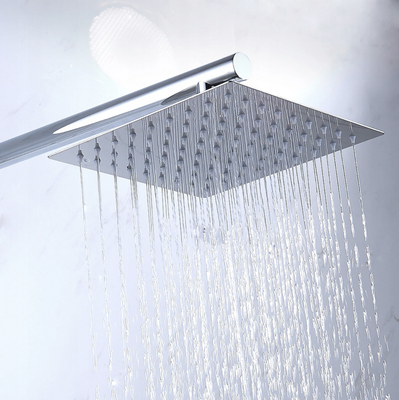 Deszczownica prysznicowa stalowa cienka 15cm