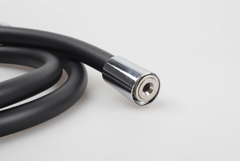 Wąż prysznicowy czarny gładki 1,5m