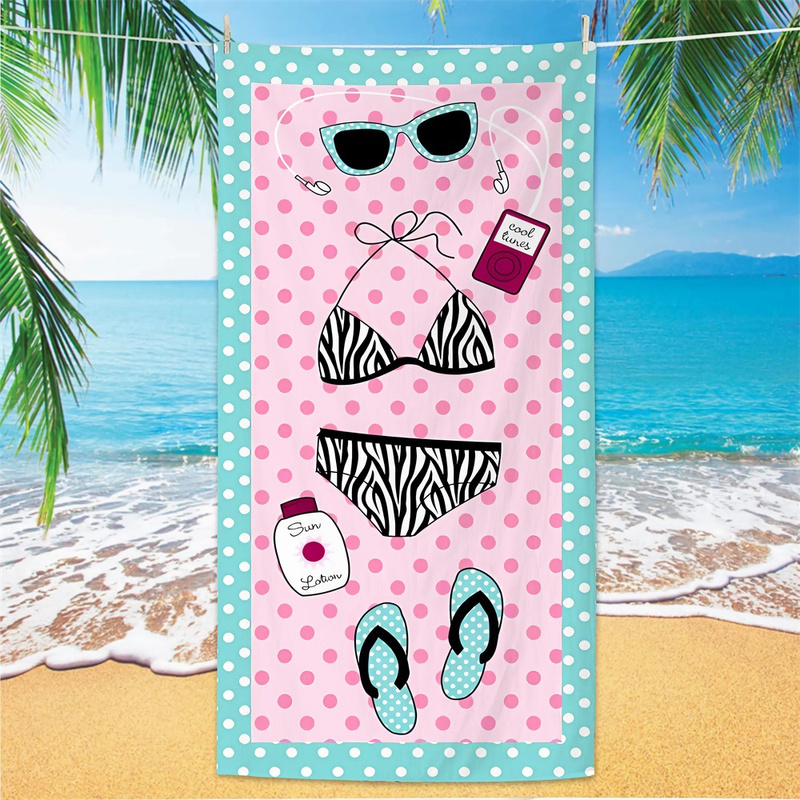 Ręcznik plażowy szybkoschnący z mikrofibry 70x140 COOL TUNES