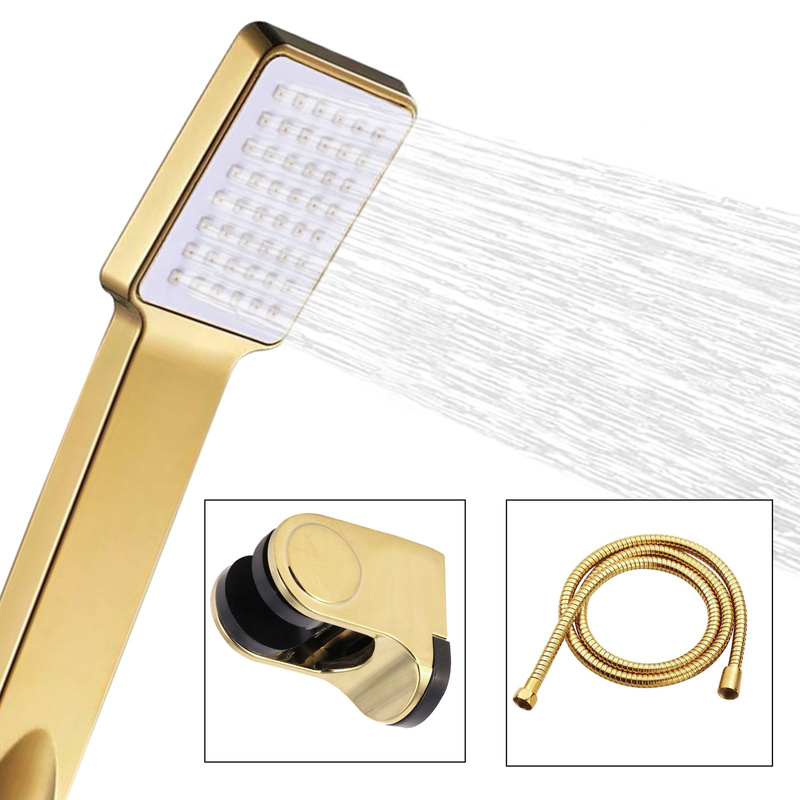 Bateria wannowa IDEAL złota z zestawem prysznicowym