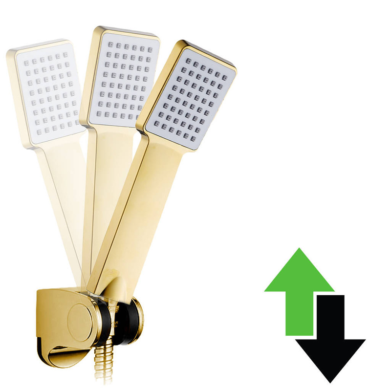 Bateria wannowa IDEAL złota z zestawem prysznicowym