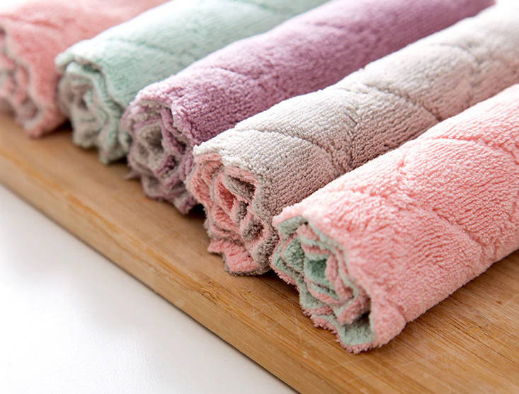 Zestaw ściereczek z mikrofibry pastelowy 4 sztuki