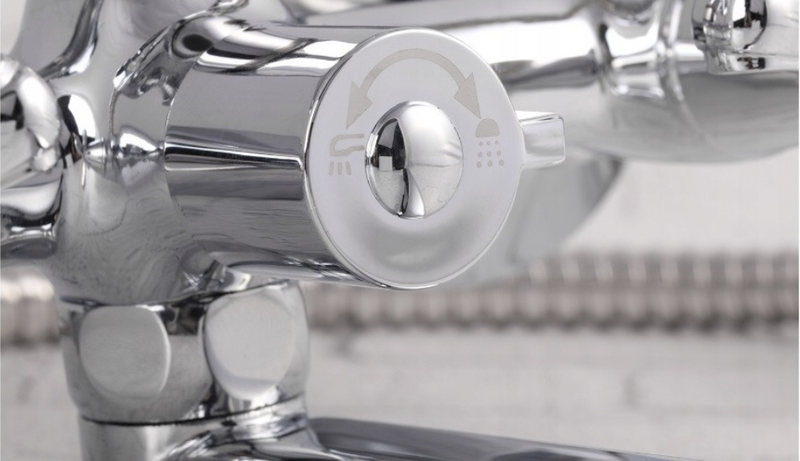 Bateria wannowa retro obrotowa długa wylewka NEORETRO