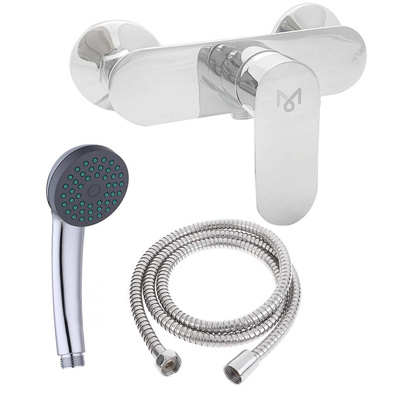 Bateria ścienna natryskowa chrom DX59N