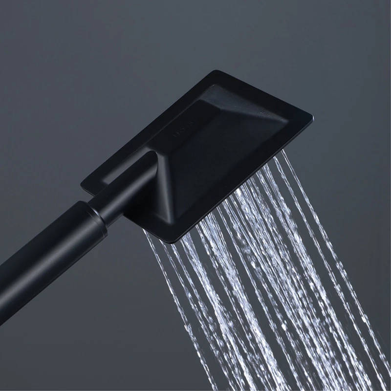 Zestaw prysznicowy SLIM BLACK kwadratowy