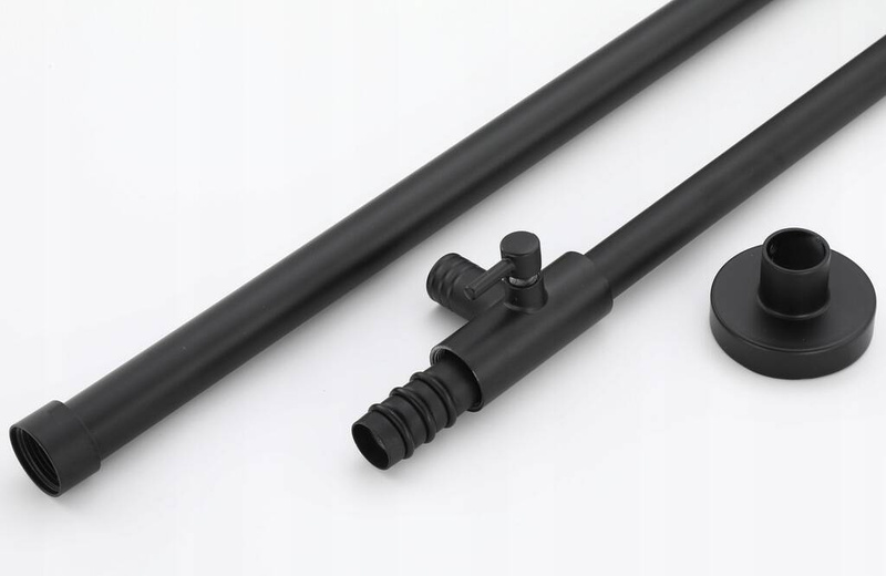 Zestaw natryskowy kolumna prysznicowa czarna + bateria, słuchawka, bidetka MODERN BLACK