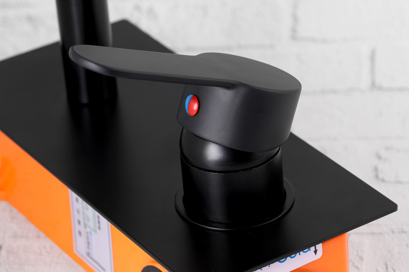 Bateria umywalkowa podtynkowa ścienna czarna