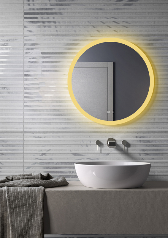 Lustro podświetlane LED 70 cm okrągłe H-202