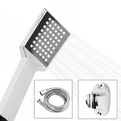 Zestaw prysznicowy słuchawka SQUARE + wąż + uchwyt w blistrze