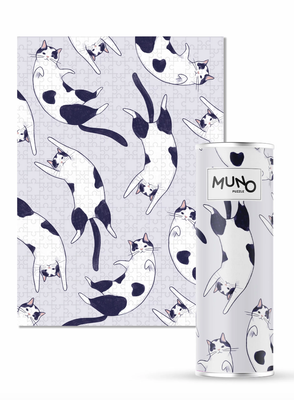 Puzzle 500el. Kici Kici w tubie