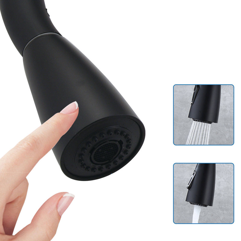 Słuchawka do baterii kuchennej z wyciąganą wylewką czarna NORA